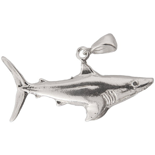 Shark Pendant Sterling Silver