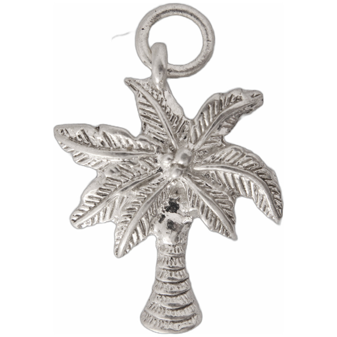 Palm Tree Pendant Sterling Silver